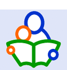 Logo: Mutter und Kind schauen gemeinsam in ein Buch