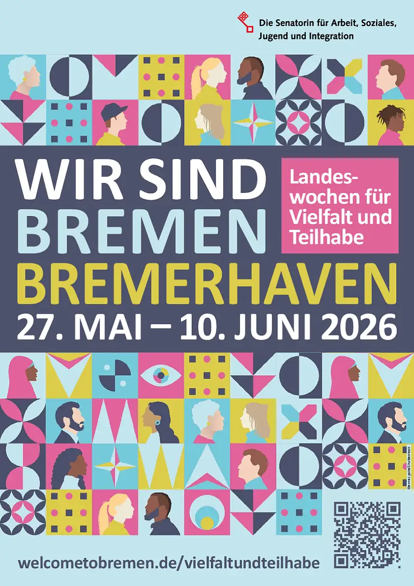 Plakat der Landeswochen für Vielfalt und Teilhabe