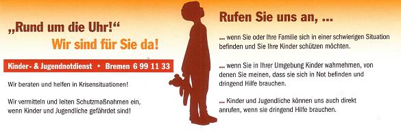 Visitenkarte des Kinder- & Jugendnotdienstes