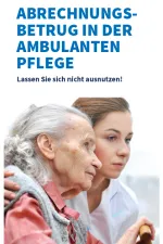 Titelbild Flyer Abrechnungsbetrug in der ambulanten Pflege