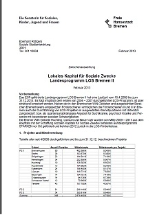 Titelbild LOS-Zwischenauswertung 2008-2012