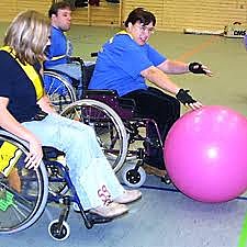 Rollstuhlsport für Behinderte