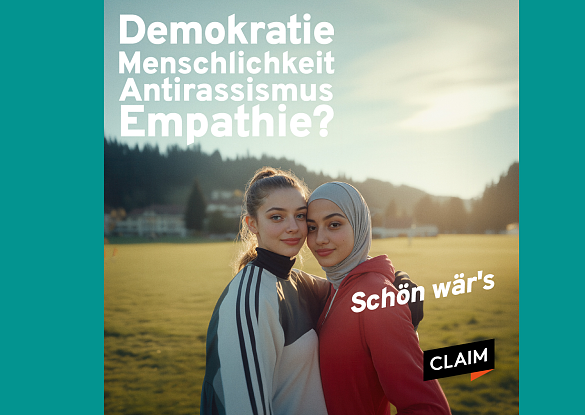 2 Frauen, die sich umarmen