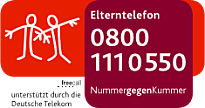 Elterntelefon Nummer gegen Kummer 0800 1110550