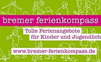 Das Bild zeigt ein Logo des Bremer Ferienkompasses 